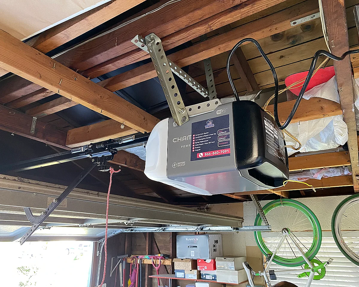 After: new LiftMaster opener installed