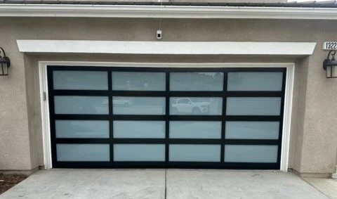 New garage door installation