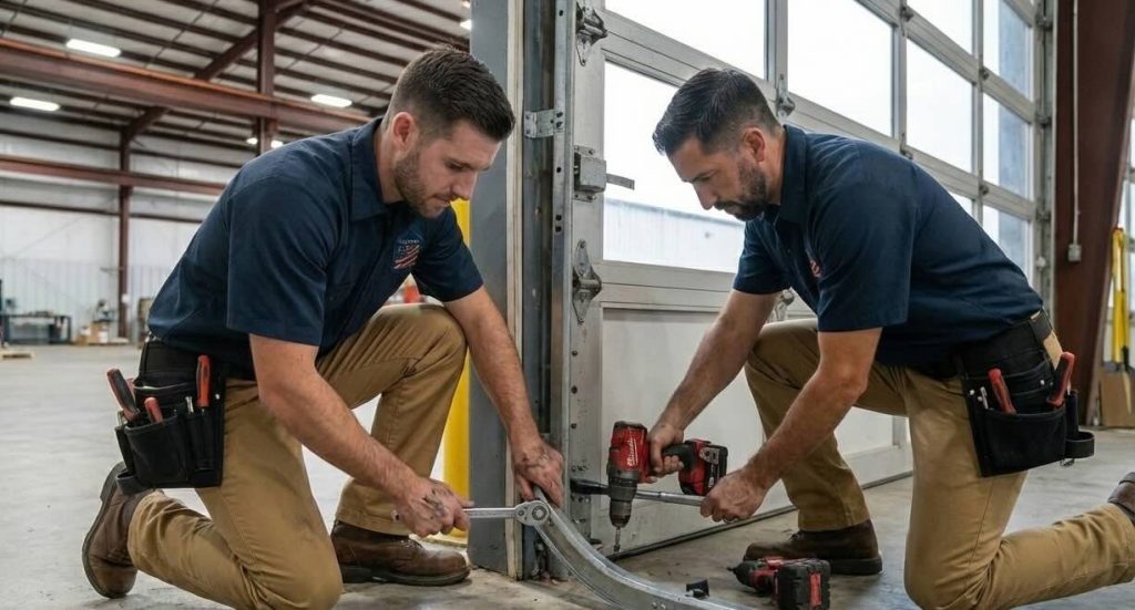 Commercial Garage Door Track Repair