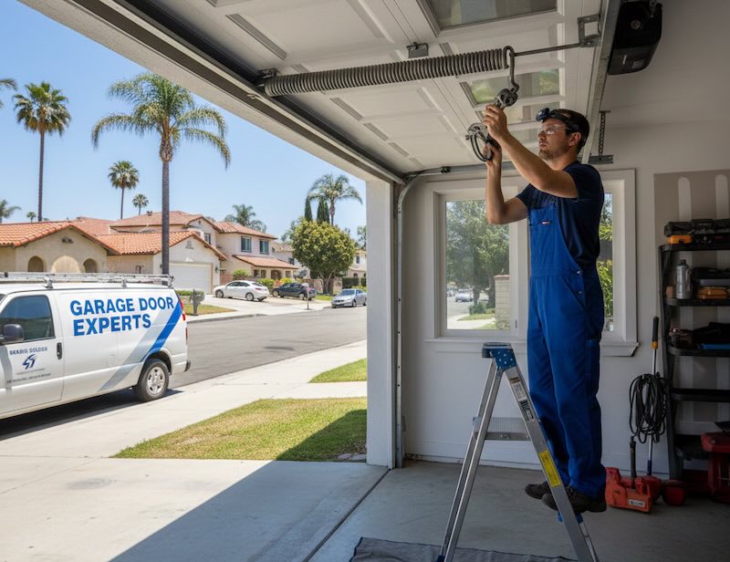 residential garage door in Los Angeles