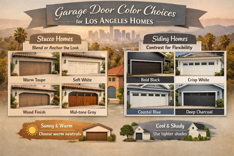garage doors colour choice